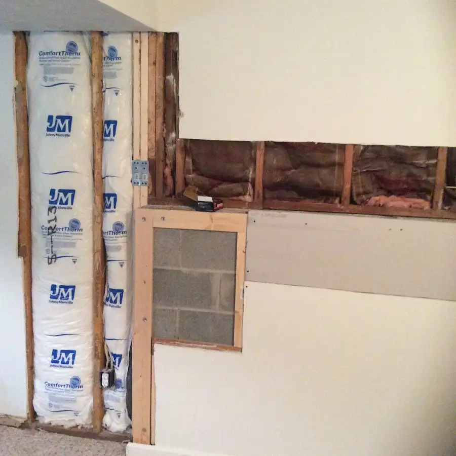 Wall insulation replacement during Contents Cleaning & Restoration in International Falls